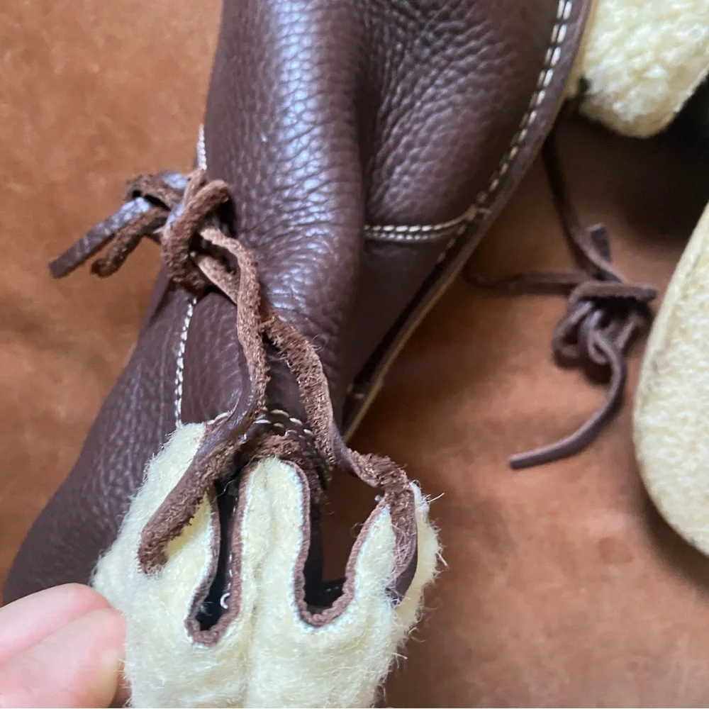 Duckfeet Arhus Brown Leather Boots lined with Shearling Men’s 13 (EU 46) - Picture 5 of 8